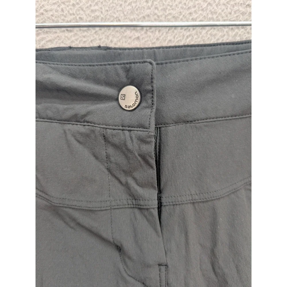 Salomon Wayfarer Black Hiking Capri Pants Women's Size 8 Technical Outdoor Cargo - Picture 5 of 11